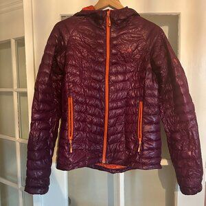 Mountain Hardwear Women’s Down Jacket – Purple/Orange – Lightweight & Packable